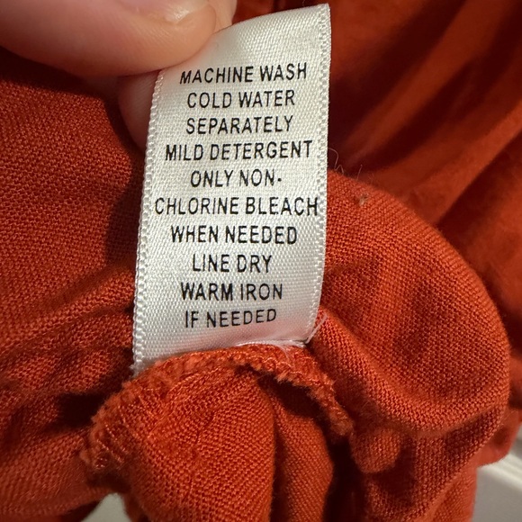 Women's Sleeveless Burnt Orange Tank Top - Picture 6 of 7